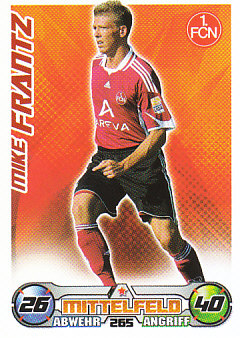 Mike Frantz 1. FC Nurnberg 2009/10 Topps MA Bundesliga #265